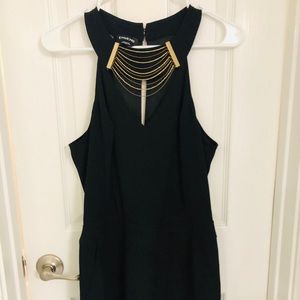 Bebe Black Romper Accessorized